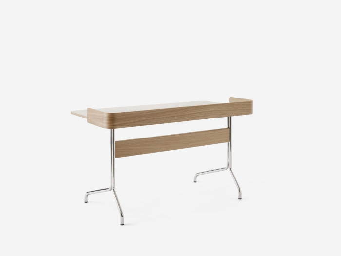 Pavilion AV17_Chrome w. Mushroom Linoleum &amp; Clear Lacquered Oak_Back view.jpg