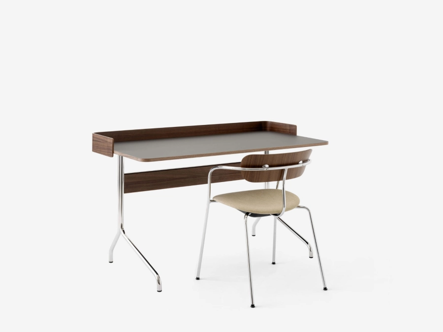 Pavilion AV17_Chrome w. Iron Linoleum & Lacquered Walnut_Pavilion AV4_Chrome w. Lacquered Walnut & Vidar 333.jpg