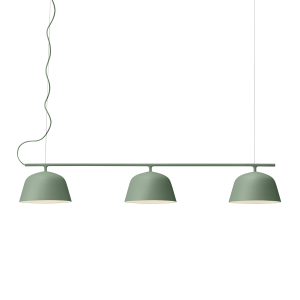 MUUTO lampa wisząca na listwie AMBIT zielona