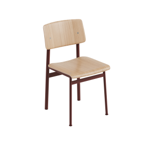 MUUTO krzesło LOFT dąb / czerwone