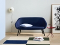 AAL Sofa Beck 014 black wb lacquer base_Matin Wall white shade_Ethan Cook Flat Works peach green check_DLM cherry red high gloss.jpg