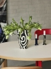 Jessica Hans Vase black and white_Arcs Candleholder S dark blue_Arcs Candleholder L mirror.jpg
