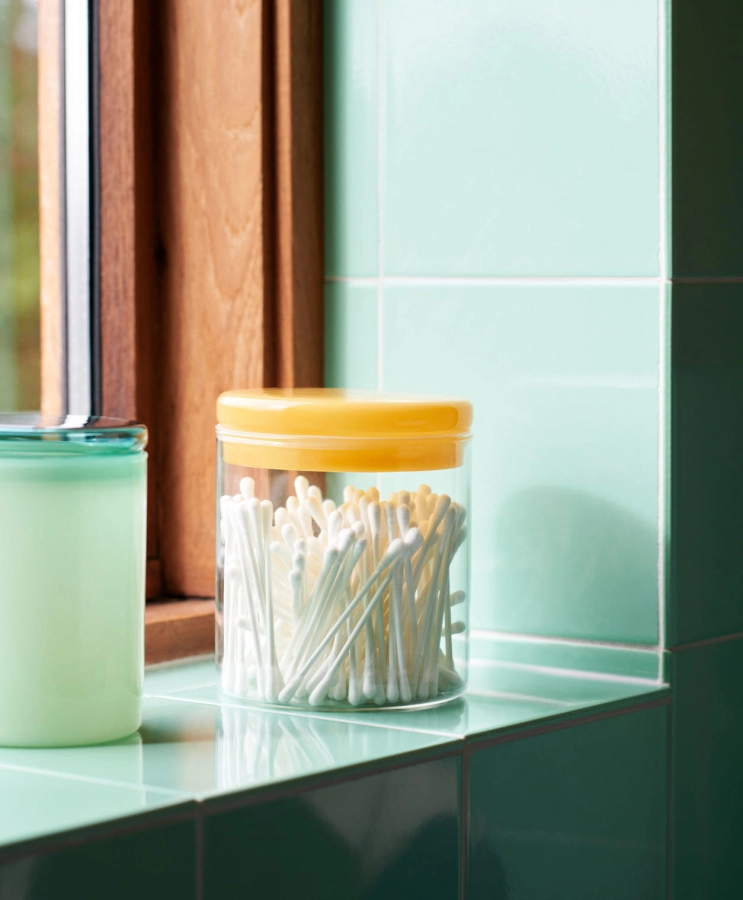 Borosilicate Jar M clear_Borosilicate Jar S jade green.jpg