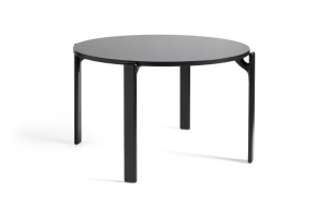 HAY okrągły stół REY Ø128 | deep black - vulcano laminate