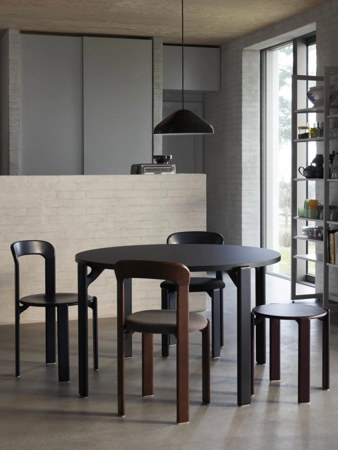 Rey Chair deep black_Rey stool grape red_Rey Dining Table deep black vulcano laminate.jpg