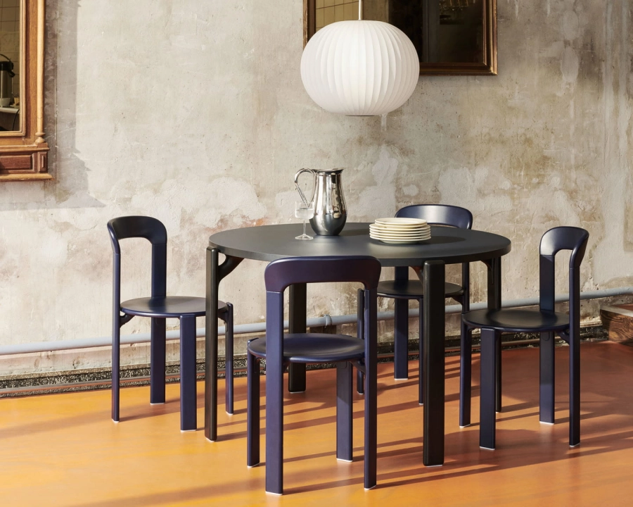 Rey Chair deep blue wb lacquer beech_Rey Dining Table vulcano laminate deep black wb lacquer beech base_Nelson Ball Bubble Pendant.jpg