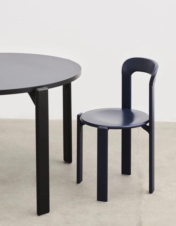 Rey Chair deep blue wb lacquer beech_Rey Table vulcano laminate deep black wb lacquer beech.jpg