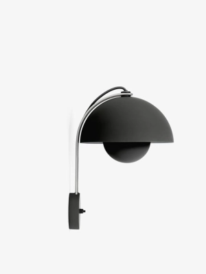 &Tradition lampa ścienna FLOWERPOT VP8 czarny mat