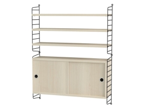 STRING konfiguracja LIVING ROOM I jesion/czarna