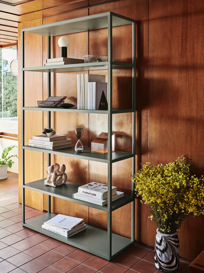 New Order Shelving System army green_Splash Vase Roll Neck coffee and white.jpg