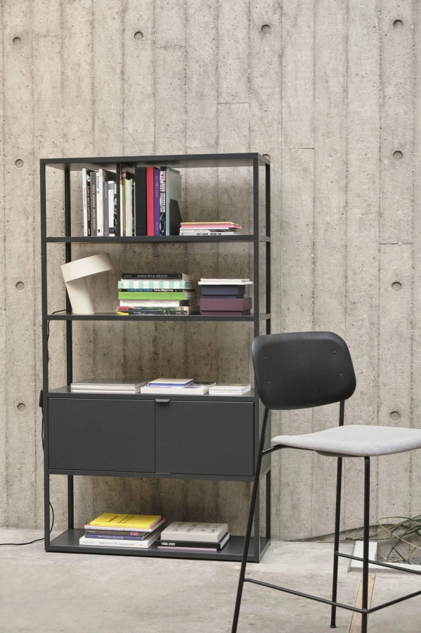 Soft Edge 10 Bar Stool High black wb lacquer back uph Remix 173_New Order Comb 502 charcoal_Slant white.jpg