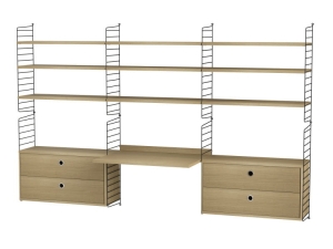 STRING konfiguracja WORKSPACE F dąb/czarna