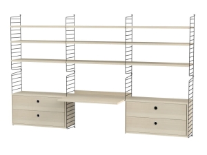 STRING konfiguracja WORKSPACE F jesion/czarna