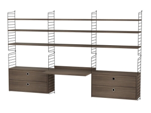 STRING konfiguracja WORKSPACE F orzech/czarna