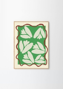 THE POSTER CLUB druk artystyczny LILY OF THE VALLEY GREEN