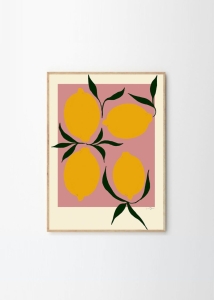 THE POSTER CLUB druk artystyczny PINK LEMON