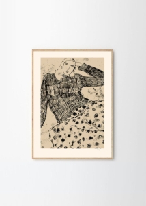 THE POSTER CLUB druk artystyczny LEANING WOMAN