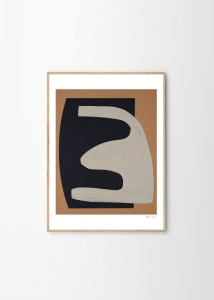 THE POSTER CLUB druk artystyczny BEIGE ON BLACK