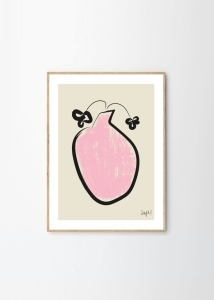 THE POSTER CLUB druk artystyczny PINK VASE