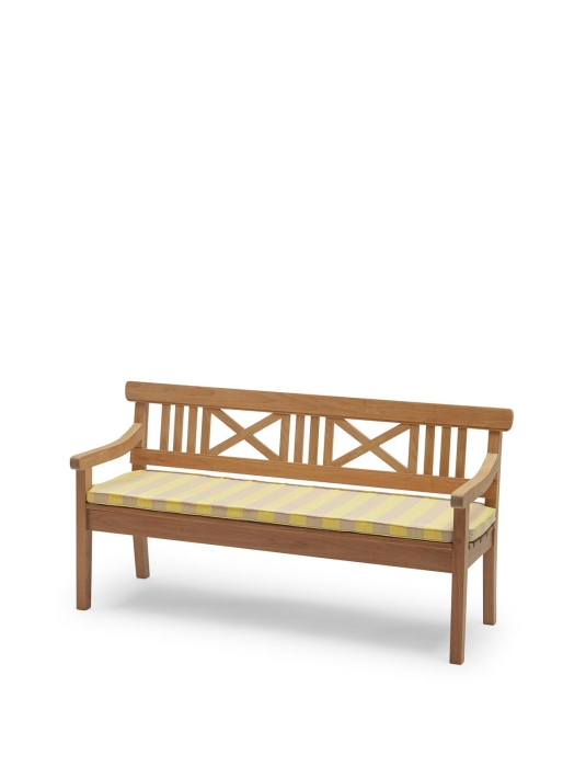 1960224 Drachmann Bench 165 Cushion, Lemon_Sand Stripes.jpg