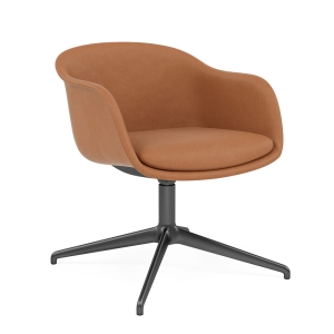 MUUTO krzesło obrotowe tapicerowane FIBER SWIVEL z mechanizmem powrotu różne kolory