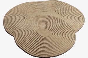 BOLIA dywan ZEN SPLIT 140 x 145 ciemny beż