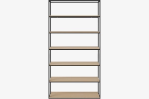 BOLIA konfiguracja NEUTRA 124 x 236 dąb bielony / czarna stal
