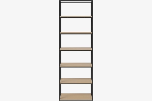 BOLIA konfiguracja NEUTRA 80 x 236 dąb bielony / czarna stal