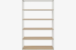 BOLIA konfiguracja NEUTRA 124 x 197 dąb bielony / szara stal