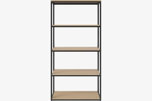 BOLIA konfiguracja NEUTRA 80 x 158 dąb bielony / czarna stal