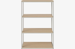 BOLIA konfiguracja 3 półek NEUTRA 80 dąb bielony / szara stal