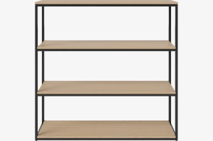 BOLIA konfiguracja NEUTRA 124 x 119 dąb bielony / czarna stal