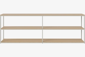 BOLIA konfiguracja NEUTRA 246 x 80 dąb bielony / szara stal