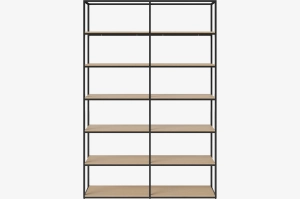 BOLIA konfiguracja NEUTRA 158 x 236 dąb bielony / czarna stal