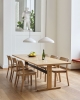 Pastis Chair wb lacquered oak_Passerelle Table L300xW95xH74 wb lacquered oak frame and edge_ink black powder coated crossbar_Pao Glass Pendant 450 cream white.jpg