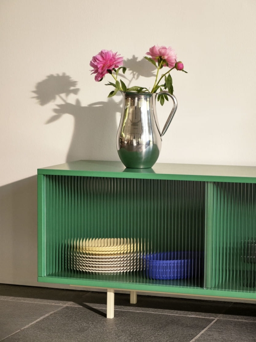Colour Cabinet Floor M dark mint with glass doors_Indian Steel Pitcher No. 2.jpg