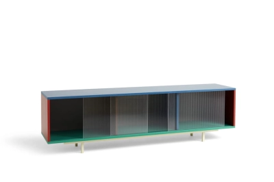 HAY szafka szklana podłogowa COLOUR CABINET L multikolor