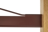 9462191009000_Passerelle Table wb lacquer oak frame and edge burgundy powder coated crossbar 03.jpg