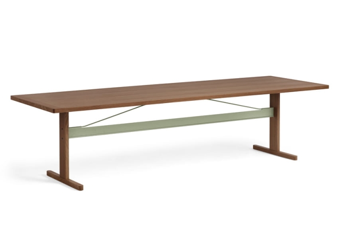 9462401509000_Passerelle Table L300xW95xH74 wb lacquered walnut tabletop, frame and edge_thyme green powder coated crossbar.jpg
