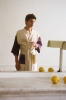 Waffle Multi Bathrobe cream multi_Anagram Table Lamp rice.jpg