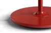 9452113009000_Common Table lamp base signal red steel stem and signal red base_Peach shade_detail.jpg