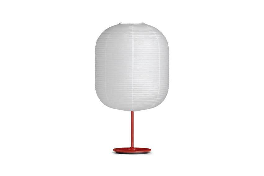 9452113009000_Common Table lamp base signal red steel stem and signal red base_Oblong shade.jpg