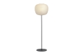 9452152009000_Common Floor Lamp base soft black steel stem and black terrazzo base_Peach shade on.jpg