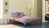 Connect Bed maroon red_Pier System 1001 PS black powder coated steel black anodised profiles_Common Rice Paper Shade Oblong.jpg