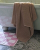 Mono Bath Sheet cappuccino_Check Bath Mat pink.jpg