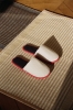 Waffle Multi Slippers cream multi_Tapis Mat off white and lavender.jpg