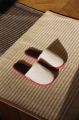 Waffle Multi Slippers cream multi_Tapis Mat off white and lavender.jpg