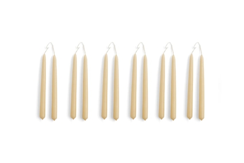 542278_Mini Conical Candle Set of 12 beige.jpg