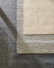 Tapis off white and lavender_Peas Random soft grey_Moiré Kelim black.jpg
