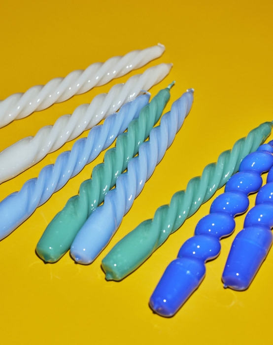 Candle Twist green_light blue_grey beige_Candle Spiral dark blue.jpg